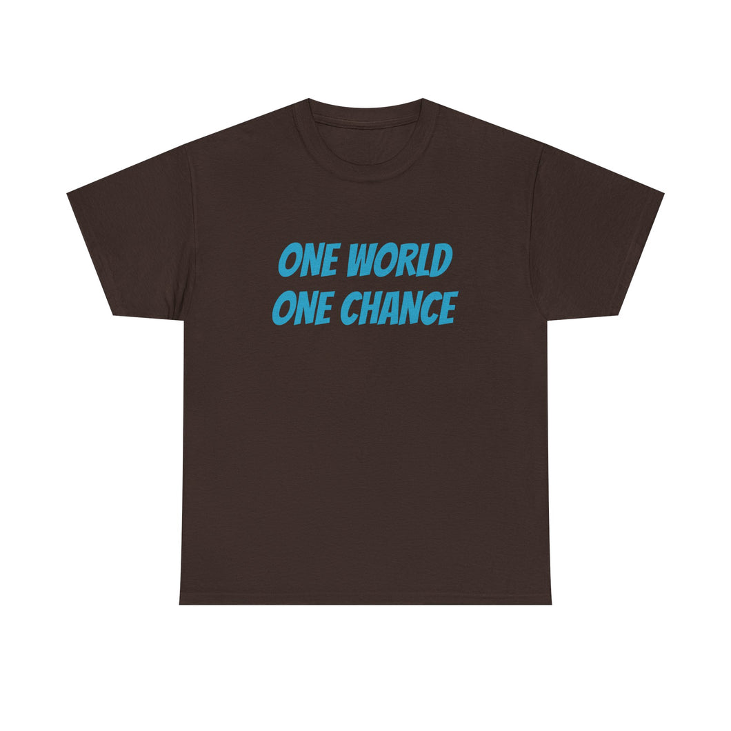 4BC One world One chance tee