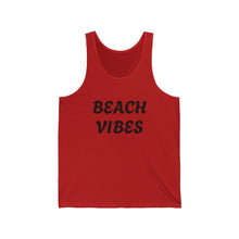 Load image into Gallery viewer, Beach Vibes Unisex Jersey Tank Top | Summer Style, Coastline Fashion, Chill Outfits, Vacation Essentials, Casual Wear