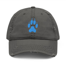 Load image into Gallery viewer, Distressed Paw Print Dad Hat | Casual Cap for Pet Lovers, Gift for Dog Dad, Outdoor Adventures, Everyday Wear, Embroidered Hat