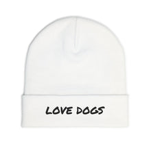 Load image into Gallery viewer, Love Dogs Knit Beanie - Cozy Dog Lover Hat, Winter Accessory, Dog Mom Gift, Embroidered Beanie, Animal Lover Apparel