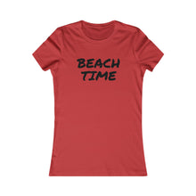 Load image into Gallery viewer, Beach Time Women&#39;s Tee, Summer T-Shirt, Beach Vacation Top, Casual Outfit, Gift for Her, Ocean Lover&#39;s Shirt