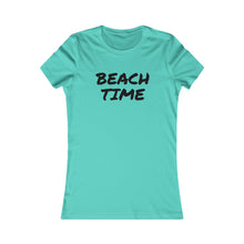 Load image into Gallery viewer, Beach Time Women&#39;s Tee, Summer T-Shirt, Beach Vacation Top, Casual Outfit, Gift for Her, Ocean Lover&#39;s Shirt