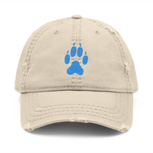 Load image into Gallery viewer, Distressed Paw Print Dad Hat | Casual Cap for Pet Lovers, Gift for Dog Dad, Outdoor Adventures, Everyday Wear, Embroidered Hat
