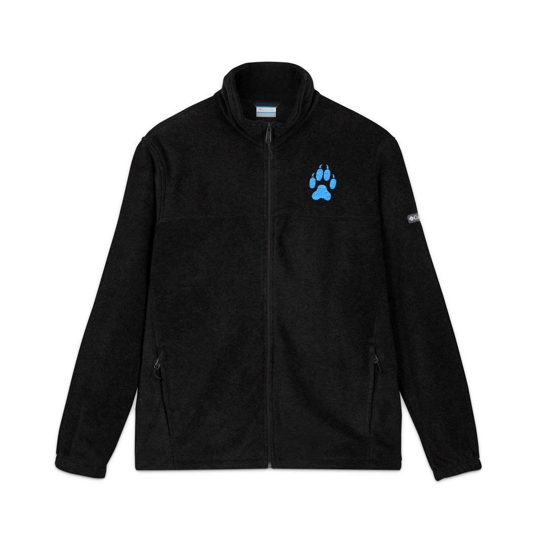 Paw fleece jacket-Cold weather jacket-Animal lover jacket-Columbia fleece jacket