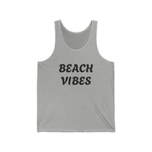 Load image into Gallery viewer, Beach Vibes Unisex Jersey Tank Top | Summer Style, Coastline Fashion, Chill Outfits, Vacation Essentials, Casual Wear