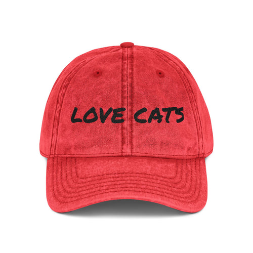 Vintage Cat Lover Cap, Embroidered Hat, Pet Lover Gift, Casual Cap, Cat Mom Accessory, Birthday, Cat-Themed Apparel