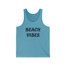Load image into Gallery viewer, Beach Vibes Unisex Jersey Tank Top | Summer Style, Coastline Fashion, Chill Outfits, Vacation Essentials, Casual Wear